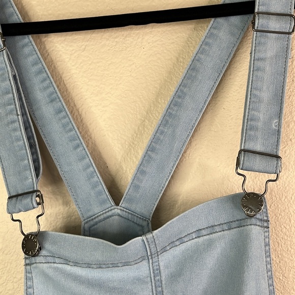 Girls Denim Overalls Light Blue Size 9/10 #611 - Picture 16 of 17